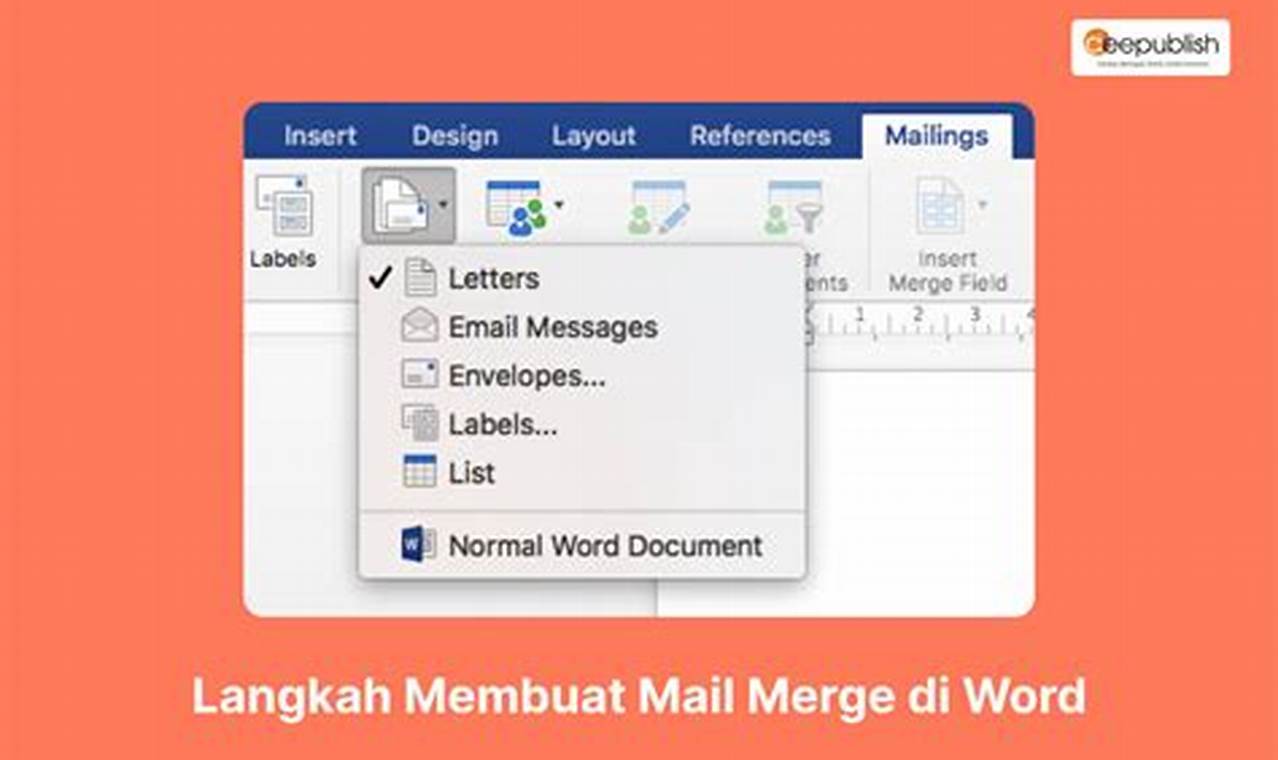 Cara Mudah Membuat Mail Merge di Microsoft Word