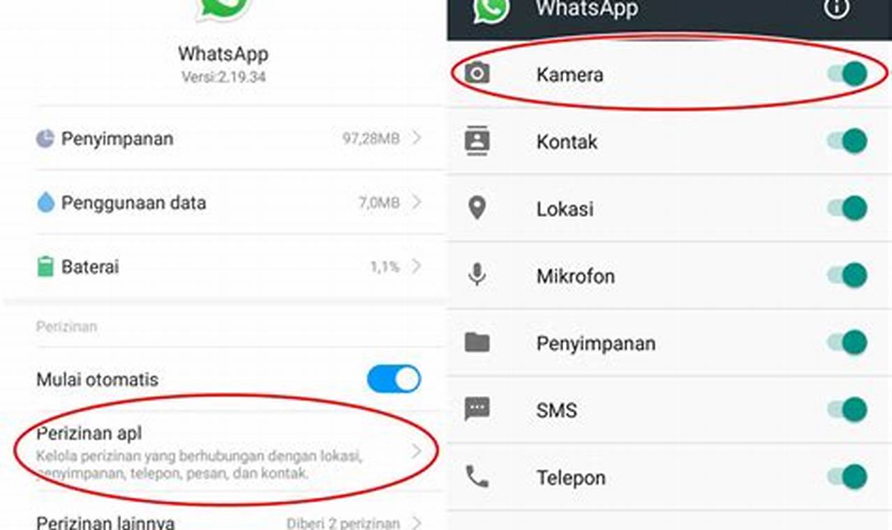Mengizinkan WhatsApp Mengakses Kontak