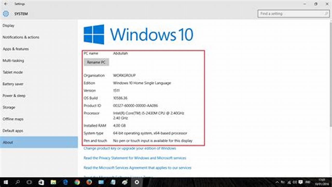 Panduan Lengkap Mengecek Versi Windows di Laptop