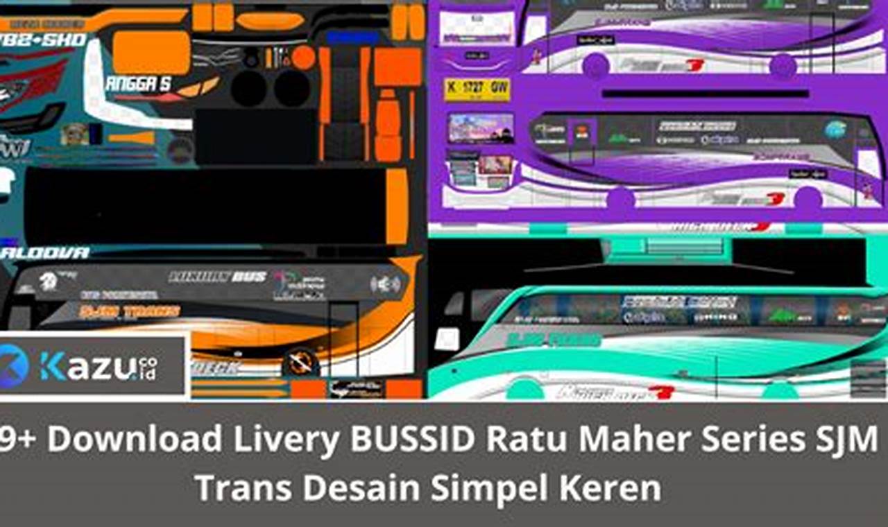 Cara Download Livery Bussid Ratu Maher Keren dan Terbaru