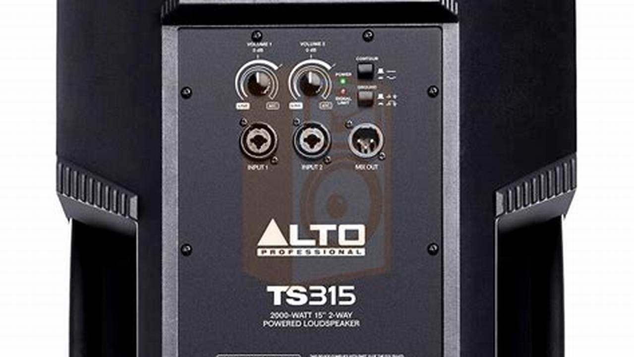 Alto Professional TS315, Rekomendasi