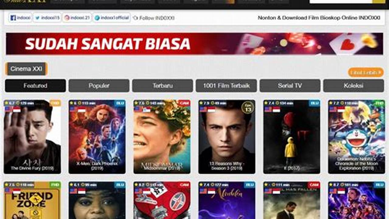 Rekomendasi Aplikasi Nonton Film Online Terbaik