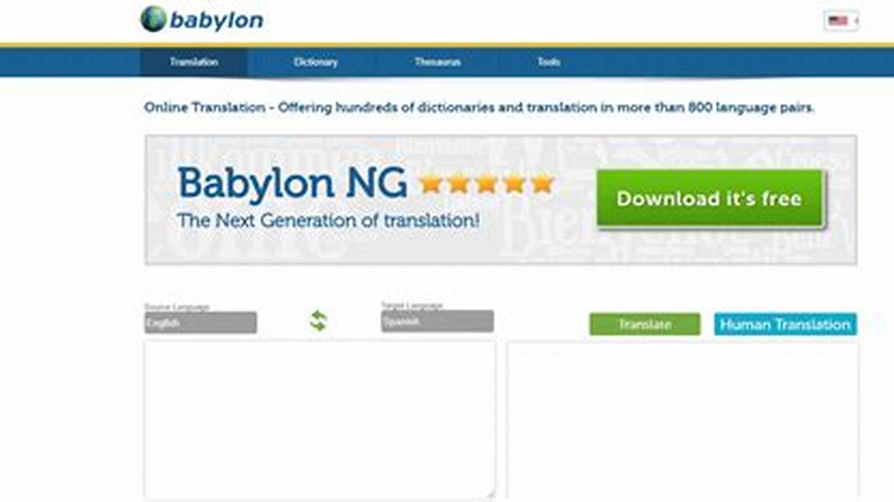 Babylon Translator, Rekomendasi