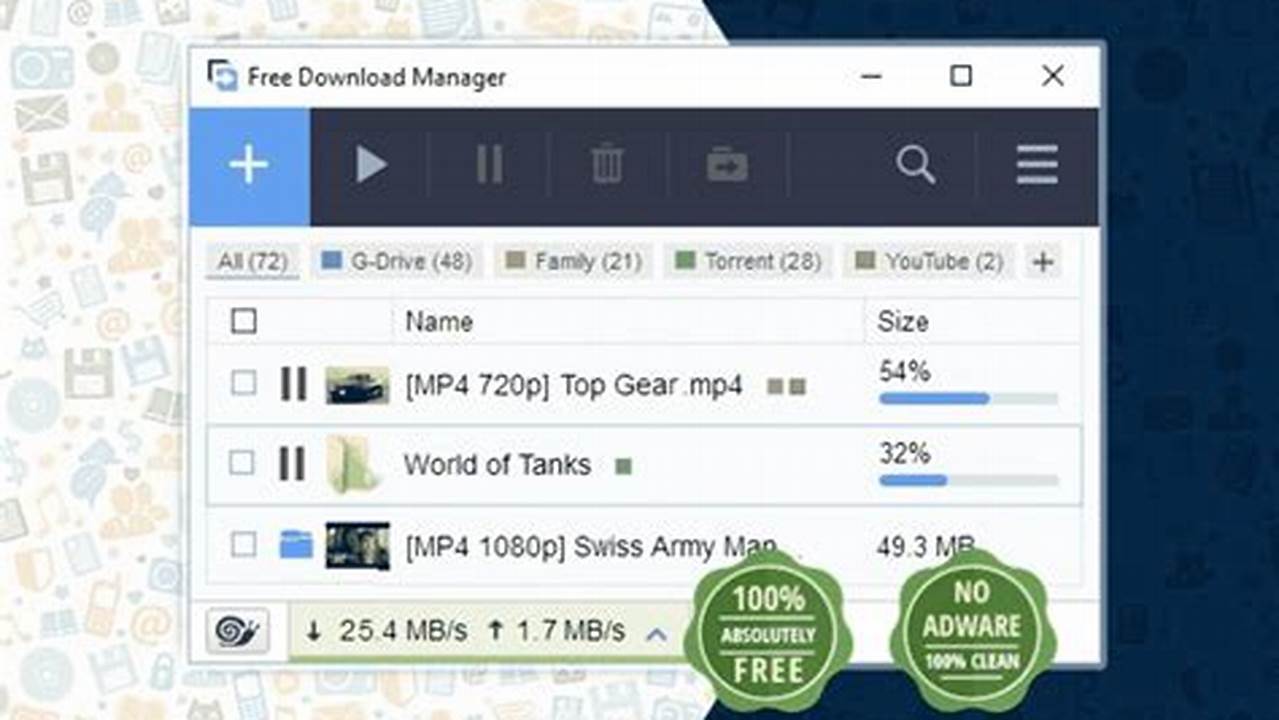 FDM (Free Download Manager), Rekomendasi