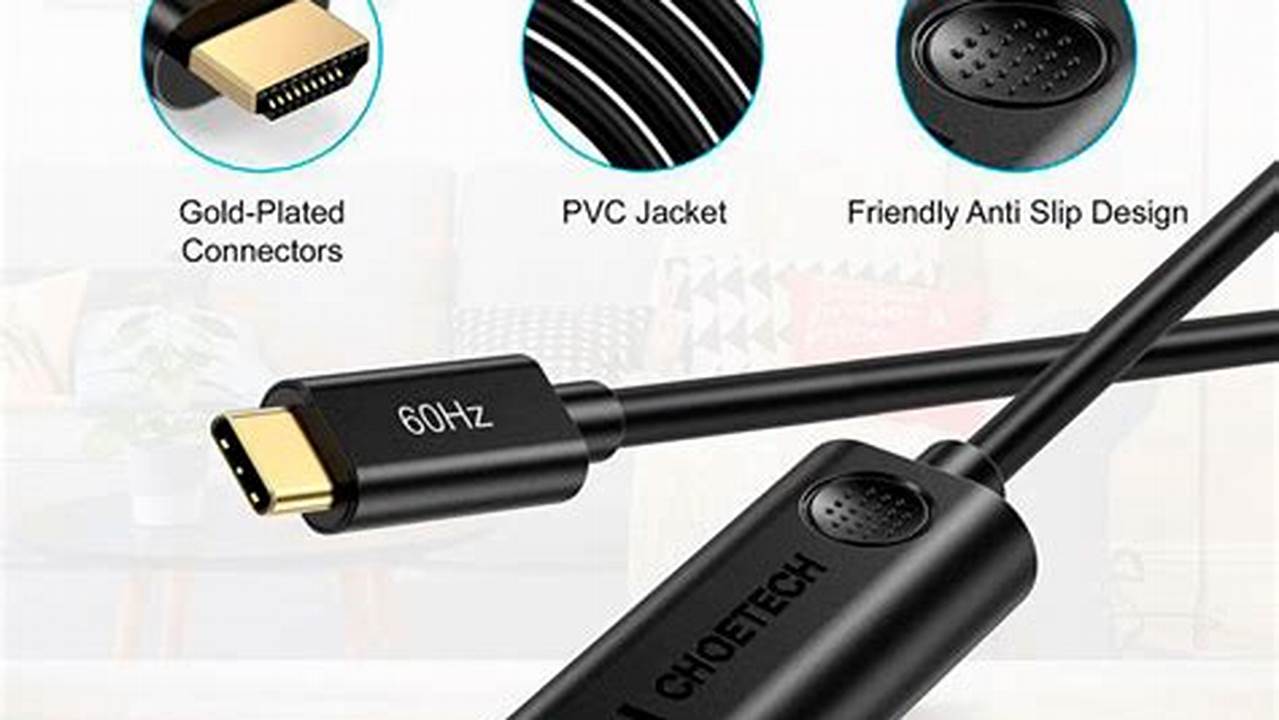 Kabel CHOETECH USB-C Ke USB-C, Rekomendasi