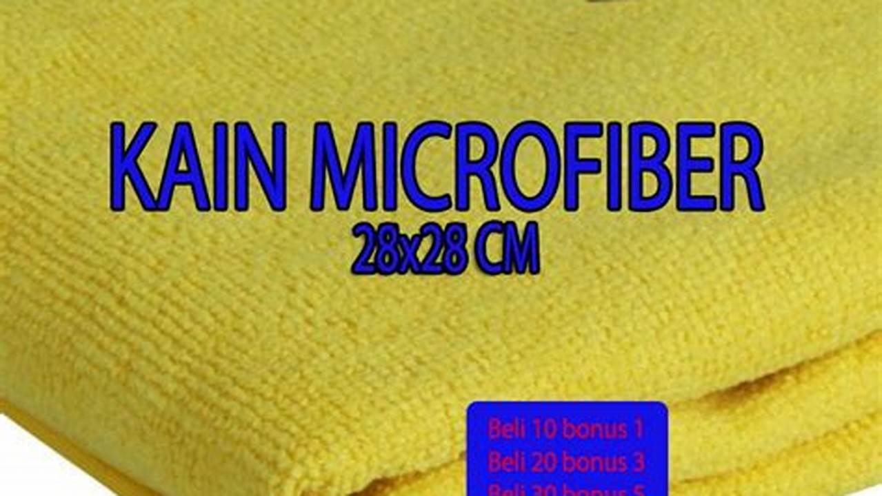 Kain Lap Microfiber 3M, Rekomendasi
