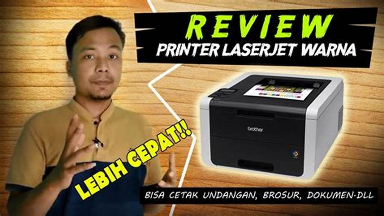 Kecepatan Cetak Printer Laser Warna, Rekomendasi