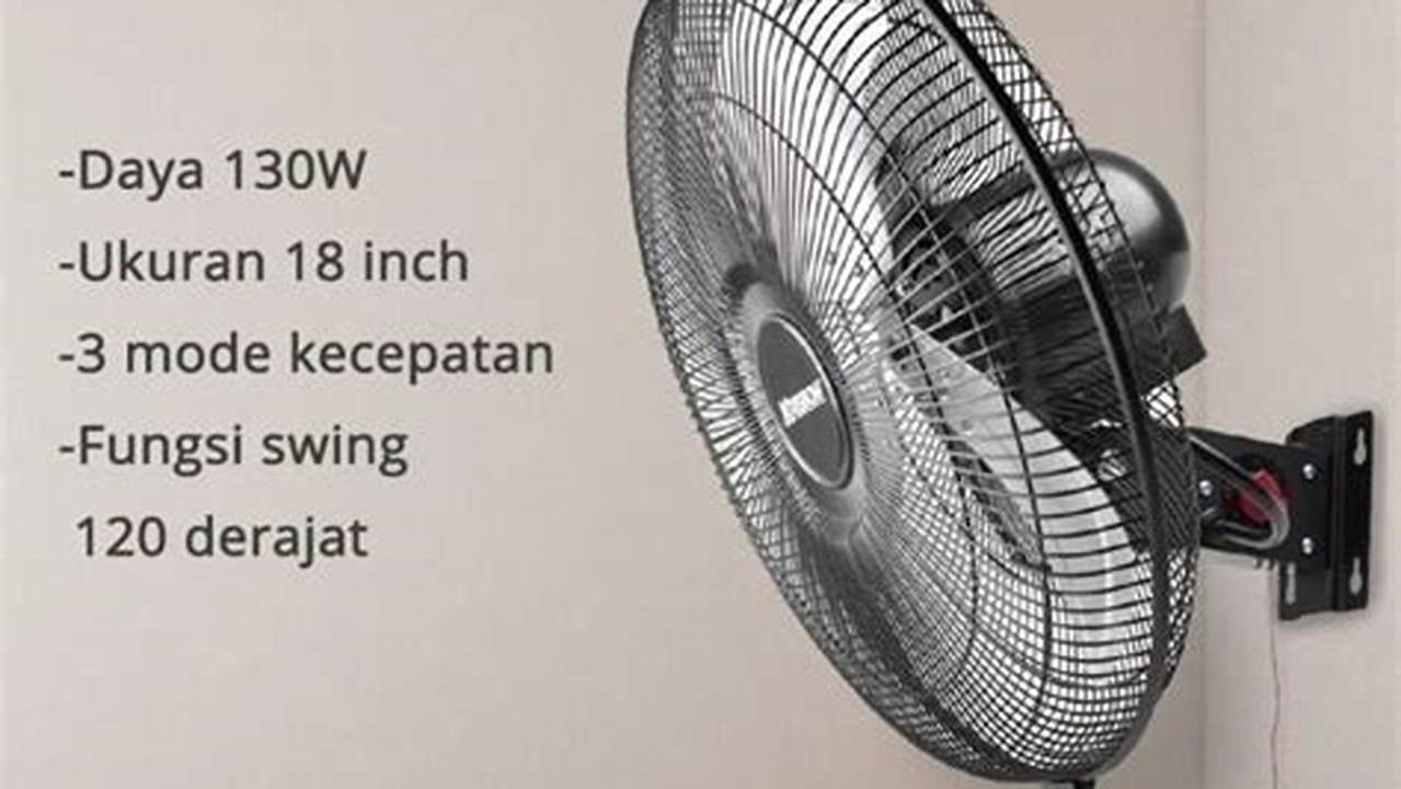 Krisbow Kipas Angin Duduk 18 Inch, Rekomendasi