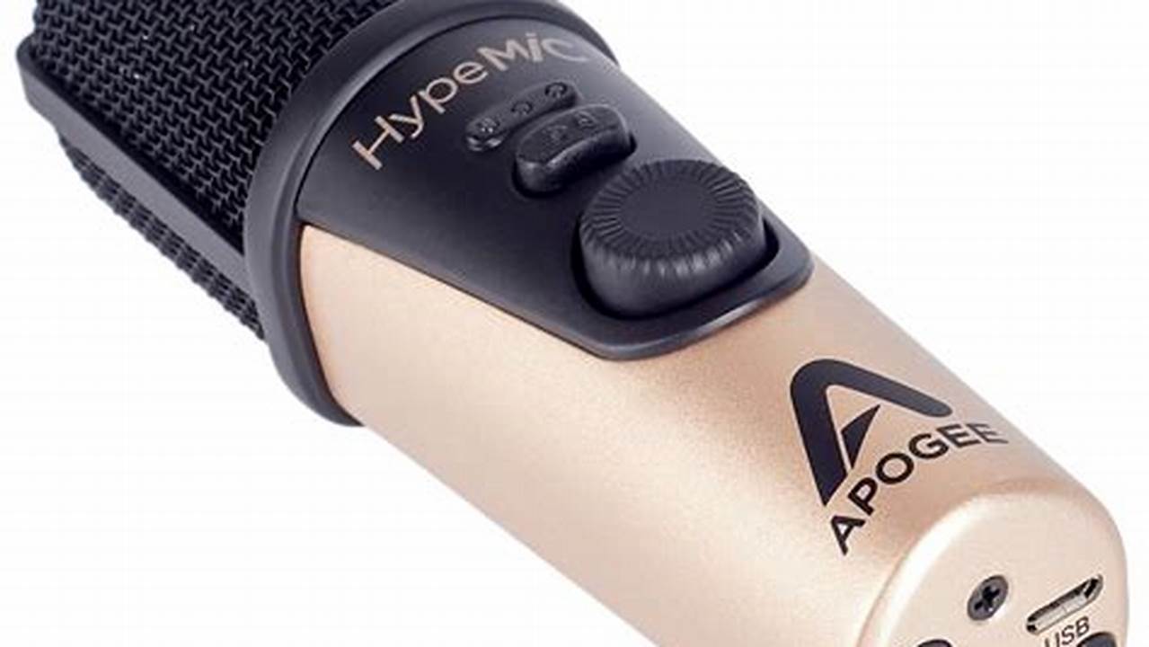 Mikrofon USB Apogee HypeMic, Rekomendasi