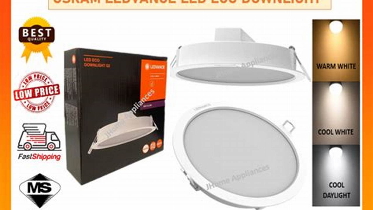 Osram LEDVANCE Downlight Eco Classic 12W, Rekomendasi