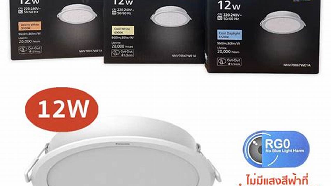 Panasonic LED Downlight Square 12W, Rekomendasi