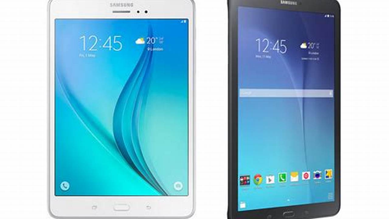 Samsung Galaxy Tab E 9.6, Rekomendasi