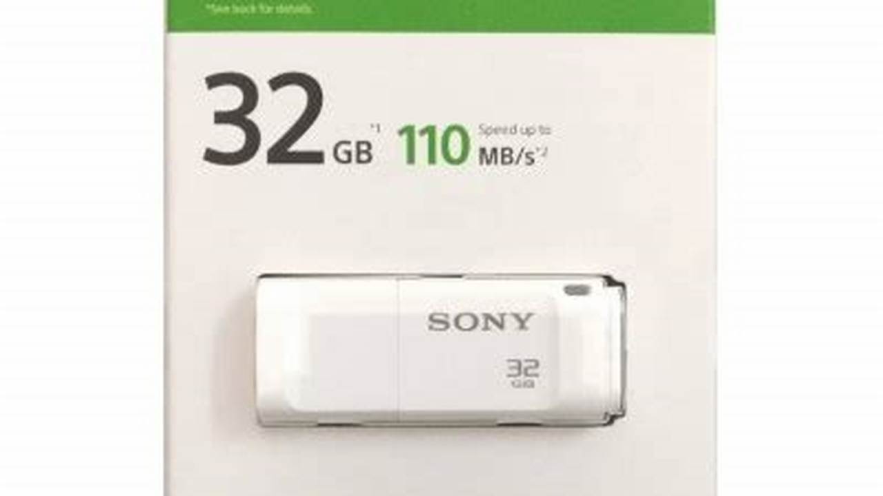 Sony USM32 32GB, Rekomendasi