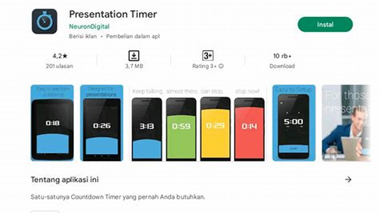 Timer, Rekomendasi