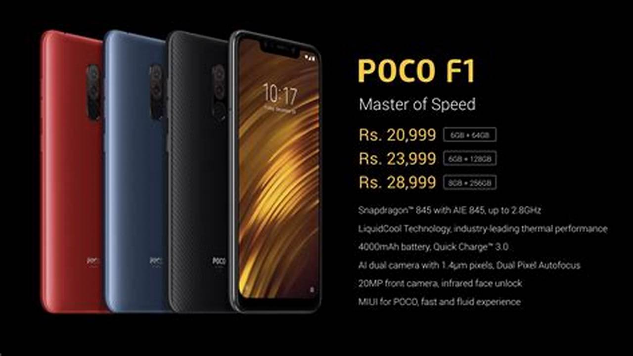 Xiaomi Pocophone F1, Rekomendasi